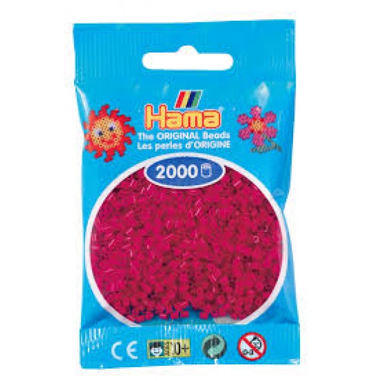 Hama Beads, Mini Fucsia , de 2000 piezas