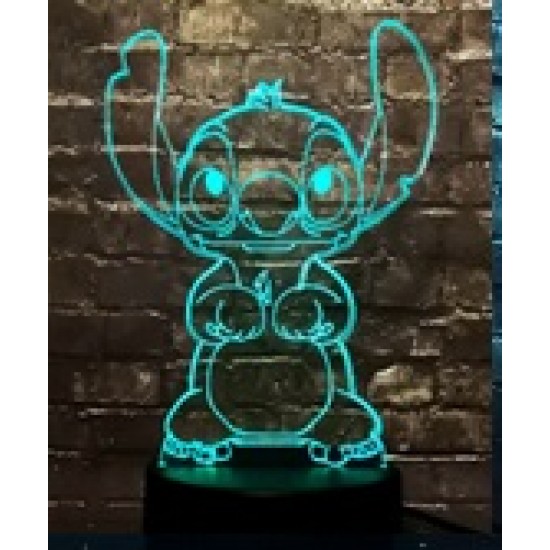 Lampara Efecto 3d, STITCH Lampara Efecto 3d, STITCH