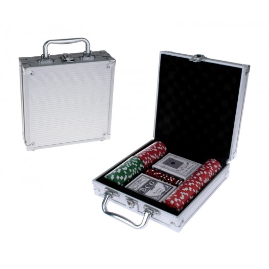 Juego de Mesa, Maleta Poker,metalica 