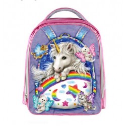 Mochila Impermeable, Unicornio , 33 cm Doble compartimiento