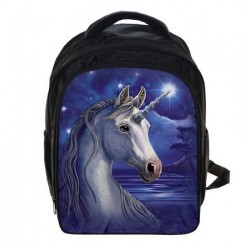 Mochila Impermeable, Unicornio , 33 cm Doble compartimiento