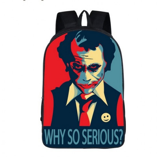 Mochila Impermeable, JOKER Why So Serious ,  42cm Doble compartimiento