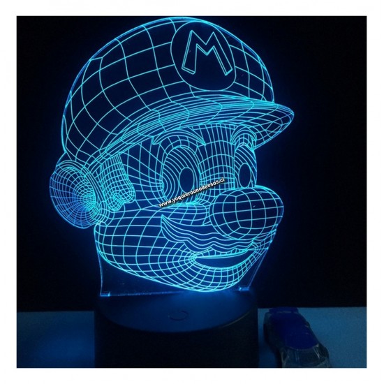 Lampara Efecto 3d,Mario Lampara Efecto 3d,Mario