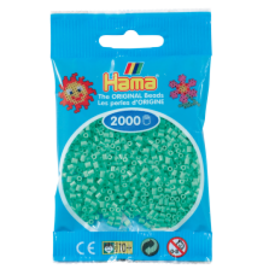 Hama Beads, Mini Verde Claro, de 2000 piezas