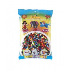 Hama Beads, MIDI 48 colores, 3000 piezas