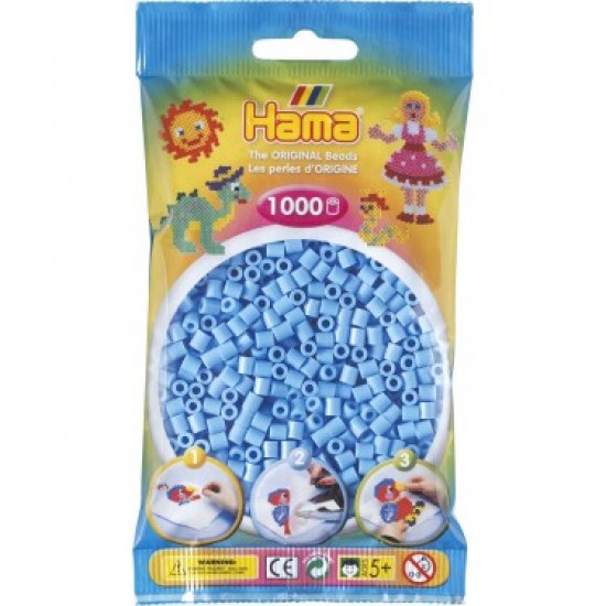 Hama Beads, MIDI CELESTE, 1000 piezas