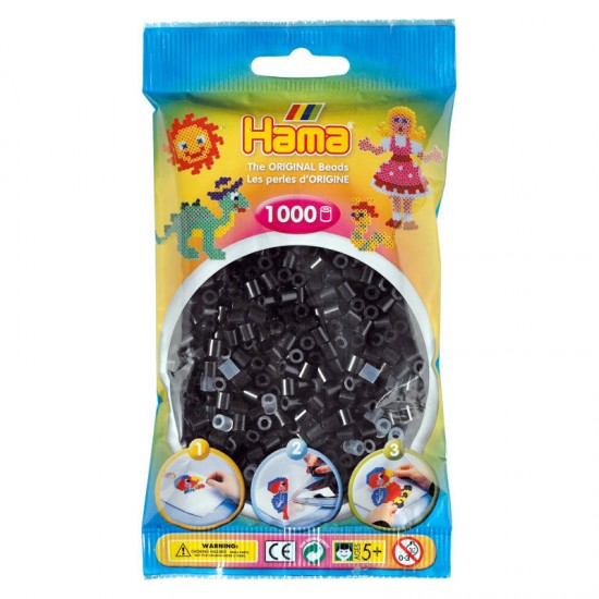 Hama Beads, MIDI color Negro, 1000 piezas Hama Beads, MIDI color Negro, 1000 piezas