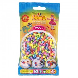 Hama Beads, MIDI PASTEL MIX  , 1000 piezas