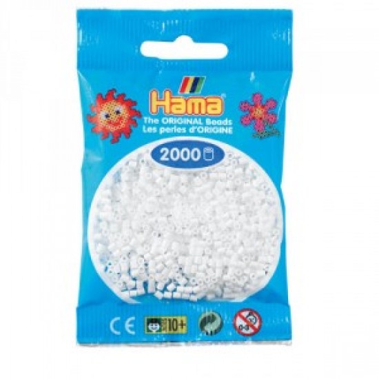 Hama Beads, Mini blanco, de 2000 piezas Hama Beads, Mini blanco, de 2000 piezas