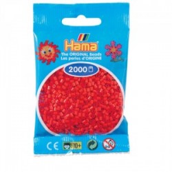 Hama Beads, Mini rojo, de 2000 piezas