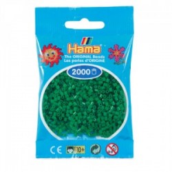 Hama Beads, Mini verde, de 2000 piezas