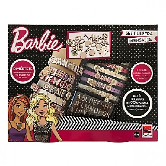 BARBIE , SET PULSERA MENSAJES BARBIE , SET PULSERA MENSAJES