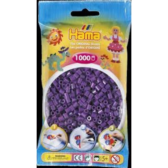 Hama Beads, MIDI morado, 1000 piezas