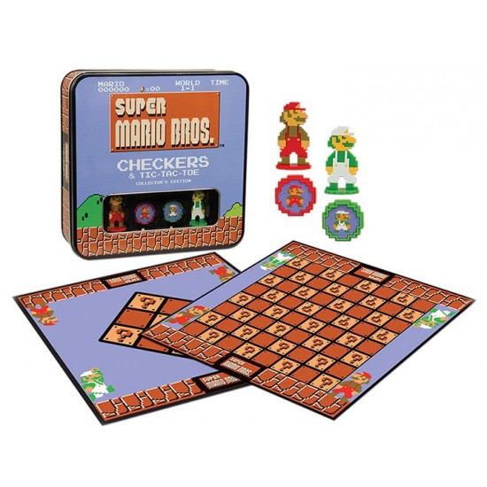 Juego de Mesa, Super MARIO , juegos de damas Combo Tic -Tac- Toe , CHECKERS Juego de Mesa, Super MARIO , juegos de damas Combo Tic -Tac- Toe , CHECKERS