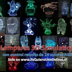 LAMPARAS SIMULACIÓN 3D