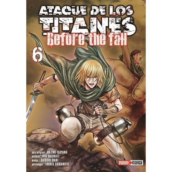 Manga, Ataque de los Titanes - Before the Fall, N.6 Manga, Ataque de los Titanes - Before the Fall, N.6